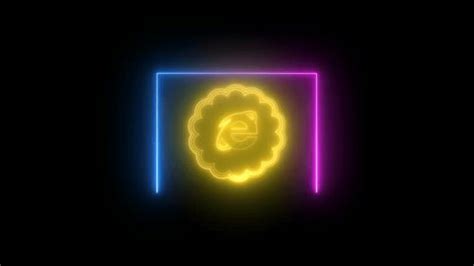 Glowing Icon Neon Frame Animation Logo Stock Footage Video (100% Royalty-free) 1102761371 ...