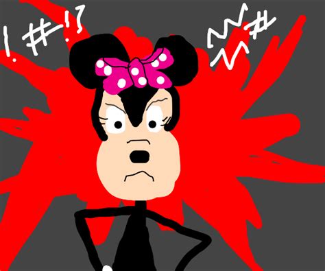 Minnie Mouse Struggling - Drawception