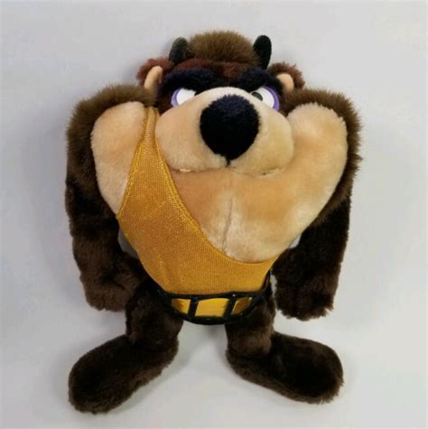 Rare Vtg 1989 Tasmanian Devil Wrestler Gold Outfit 9" Plush Stuffed Warner Bros | eBay