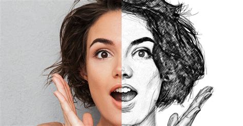 Create a Pencil Drawing From a Photo In Photoshop | Photoshop, Photoshop tutorial advanced ...