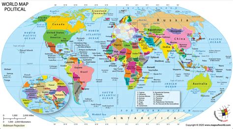 Map Of World With Countires - Dulcea Konstance