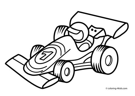 Coloring Pages Race Cars