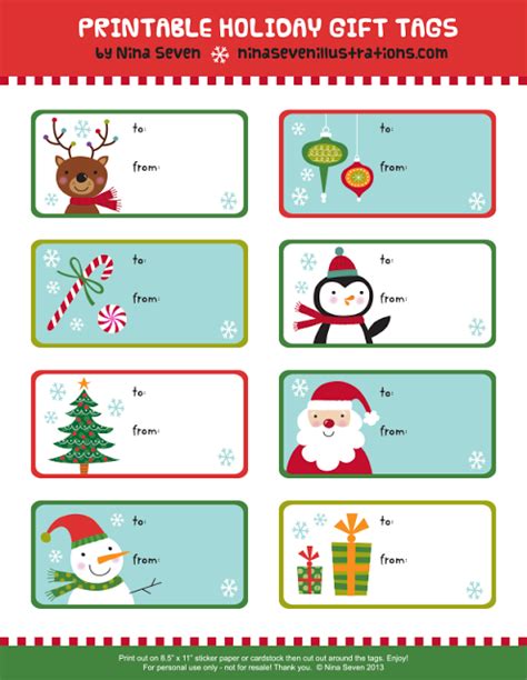 Printable Christmas Presents | New Calendar Template Site