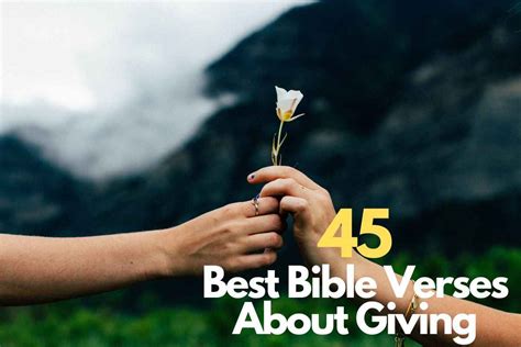 45 Powerful Bible Verses About Giving – Bible Verses of the day