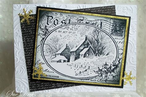 Sue's Rubber Stamping Adventures: BSS MONDAY IDEA - POST CARD CHRISTMAS