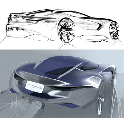 Jaguar Concept Design Sketches by Thomas Stephen Smith - Car Body Design