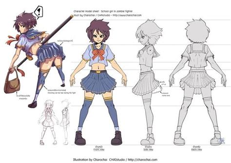 Anime Character Design Sheet