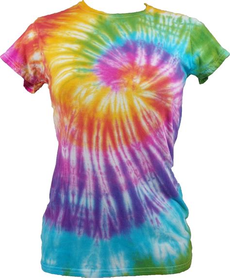 Tie Dye Womens Rainbow Spiral T-Shirt 702251 Ladies T-Shirt T-shirts à manches courtes Femme