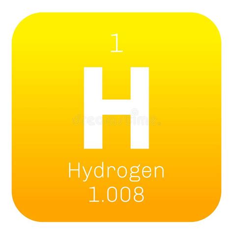 Hydrogen chemical element stock vector. Illustration of atoms - 83099782