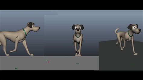 Dog 3D Animated Walk Cycle Looped - YouTube