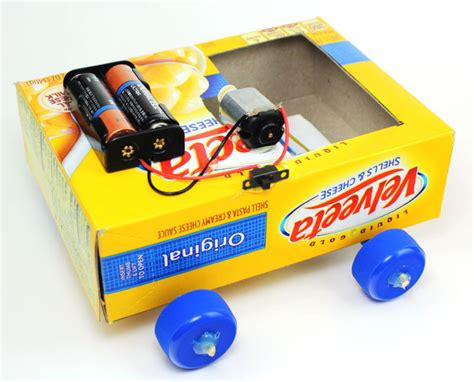 Make a Simple Battery Powered DIY Car - Science Fair / Makerspace