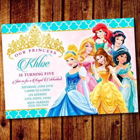 Fall in Love with These Disney Princess Party Invitations! | Catch My Party