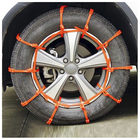 INTSUPERMAI 10pcs Universal Snow Tire Chains for Car Truck SUV Anti-Skid Winter Emergency Muddy ...