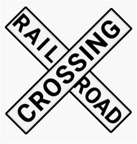 Railroad Crossing Sign Png, Transparent Png - kindpng