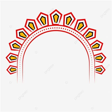 a red and yellow frame with geometric shapes on it, illustration, background png and psd