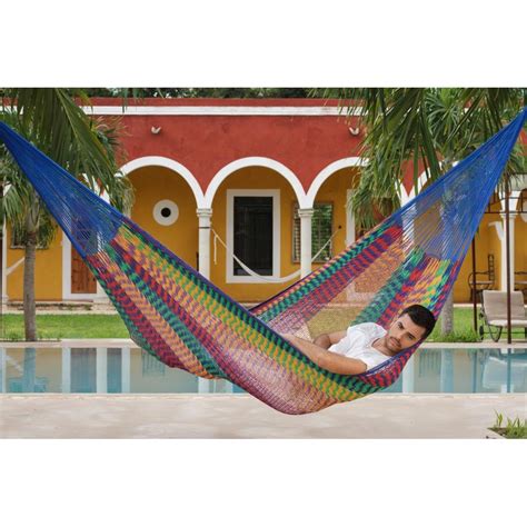 Outdoor Cotton Family Hammock in Mexicana | Hammock Shop