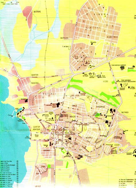 Detailed map of Bujumbura city. Bujumbura city detailed map | Vidiani.com | Maps of all ...