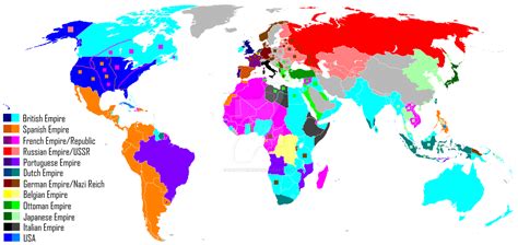 Colonialism Imperialism World Map by Saint-Tepes on DeviantArt