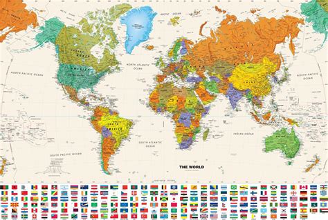 2023 World Map Political High Resolution 2022 – World Map With Major Countries