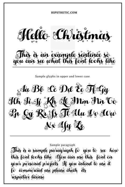 FREE Christmas Fonts for Cards - Hipsthetic