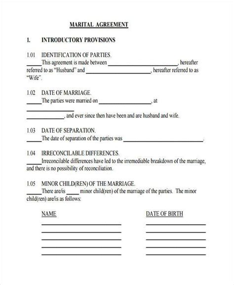 Printable Legal Separation Forms - Printable Forms Free Online