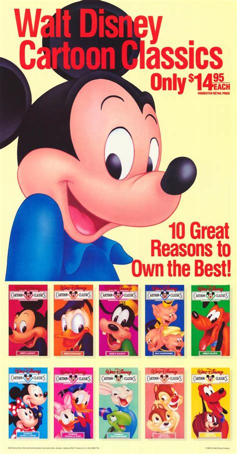 Walt Disney Cartoon Classics Movie Posters From Movie Poster Shop