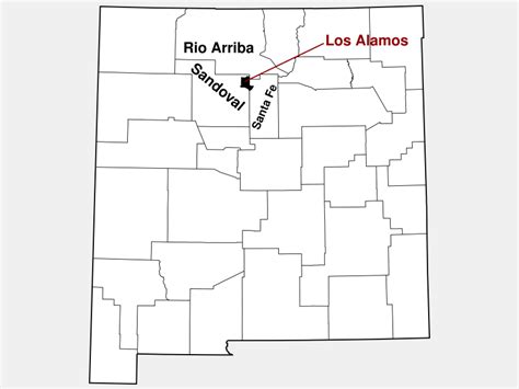 Los Alamos County, NM - Geographic Facts & Maps - MapSof.net