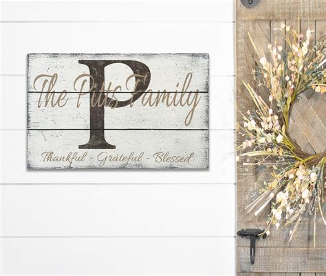 Rustic Personalized Sign Name Sign Family Name Sign | Etsy