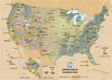 Printable National Parks Map