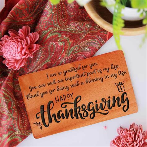 Thanksgiving Cards | Wooden Cards | Thanksgiving Cards For Business - woodgeekstore