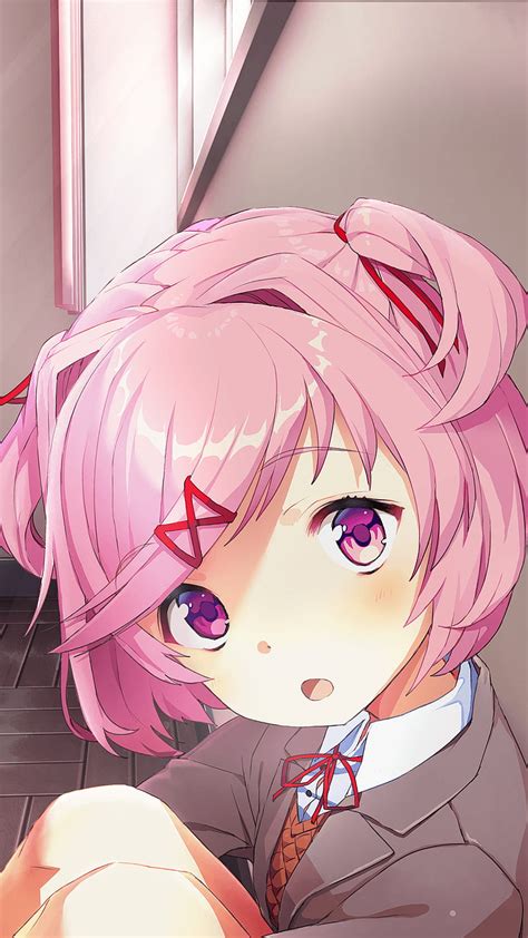 Natsuki, anime, ddlc, girl, HD phone wallpaper | Peakpx