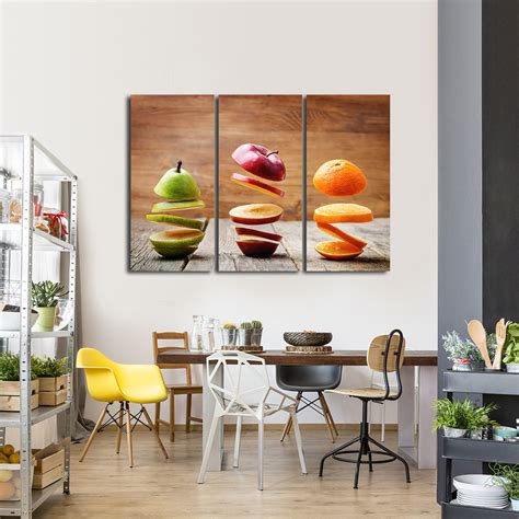 Slices of Fruit Multi Panel Canvas Wall Art | ElephantStock