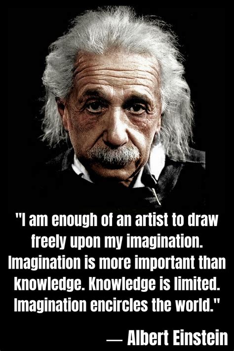 Albert Einstein about imagination and knowledge | Einstein, Immagini, Filosofia