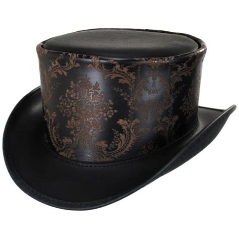 Head 'N Home Parlor Leather Top Hat Top Hats | Leather top hat, Leather hats, Hats