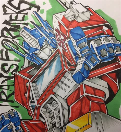 Transformers Optimus Prime Art