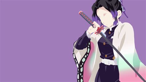 2560x1440 Resolution Demon Slayer Shinobu Minimalist 1440P Resolution Wallpaper - Wallpapers Den