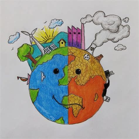 World earth day drawing / Earth day drawing / save earth drawing #earthday #worldearthdat # ...