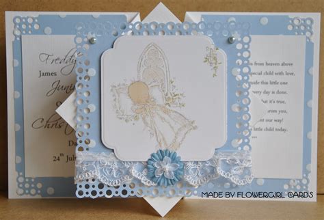 Flowergirl Cards: Christening Card