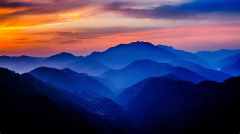 Sunset Mountain Wallpaper Widescreen