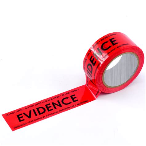 Evidence Box Sealing Tape, Red - Crime Scene Forensic Supply Store