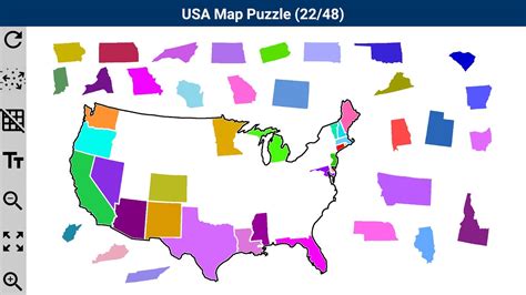 Printable Puzzle Map Of The United States | Printable Crossword Puzzles