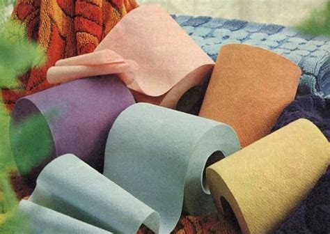 Nostalgia : Colored Toilet Paper in 1950s and 1960s - Roll-lux.com