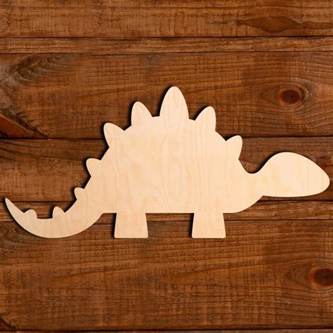 24 in. Stegosaurus Silhouette – Unfinished Wood Co