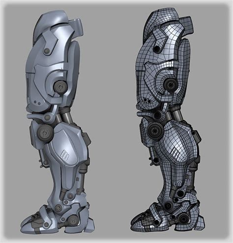 http://www.zbrushcentral.com/showthread.php?190729-Cyborg robot cyborg leg foot machinery sci-fi ...