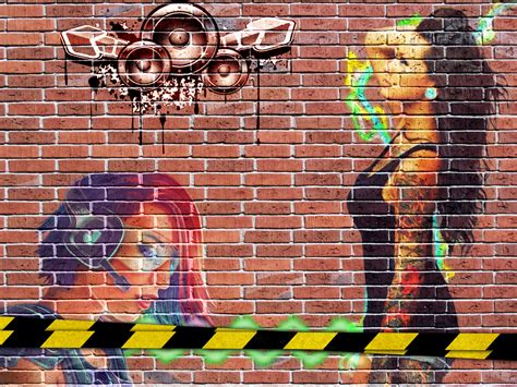 Graffiti Art Brick Wall