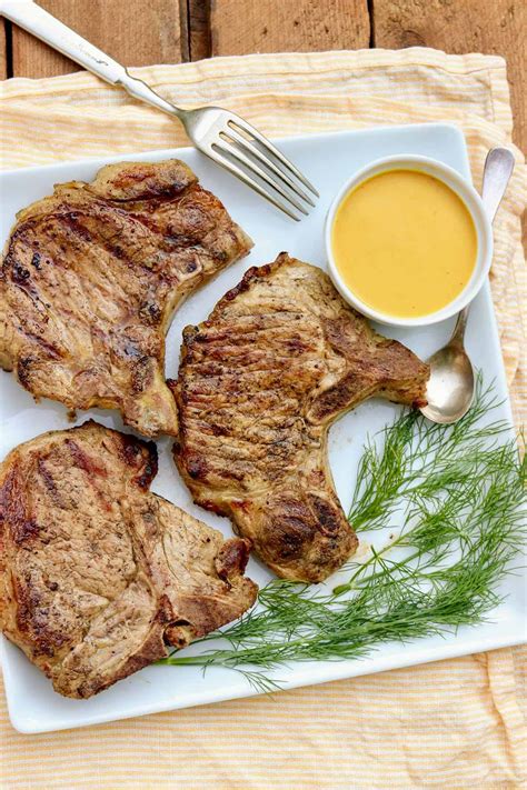 The Fountain Avenue Kitchen Pickle Brine Pork Chops (or Chicken) with Liquid Gold Sauce