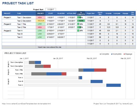 Free Task List Templates for Excel