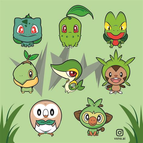 Who is your favourite Pokémon grass starter? : r/pokemon