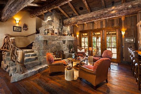 Old West Inspired Luxury Rustic Log Cabin In Big Sky Montana