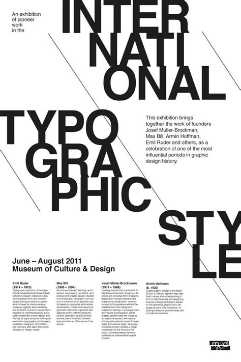 Exam preparation: International Typographic Style | Poster design, Grafisch ontwerp inspiratie ...